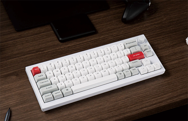 Keychron Q2 Pro Knob Wireless Hot-Swap Silver Mechanical Keyboard