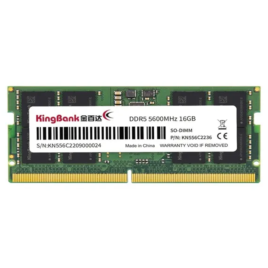 Kingbank 16GB (1x 16GB) DDR5 5600MHz SODIMM Laptop Memory - K5.01