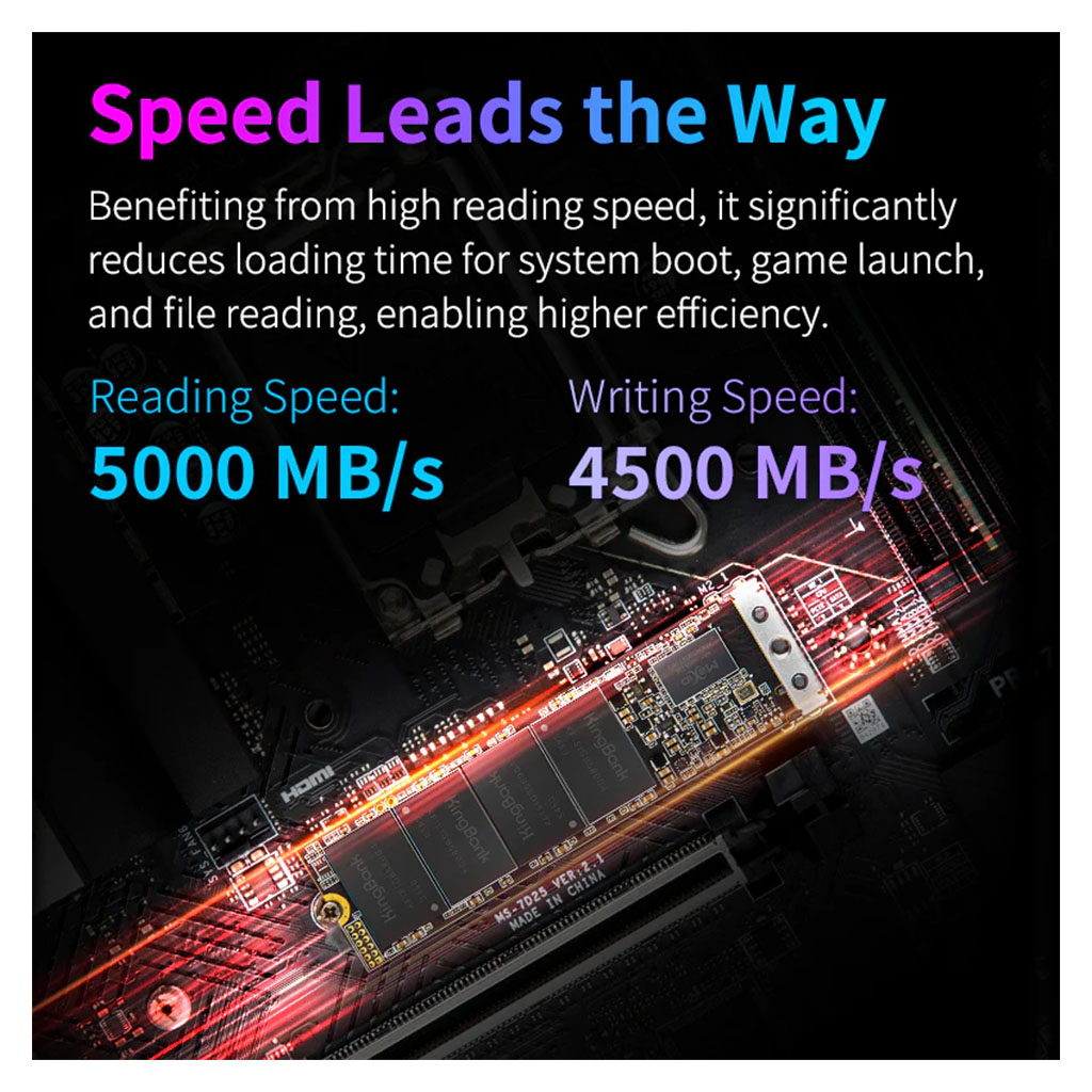 Kingbank KP160 2TB PCIe 4.0 NVMe M.2 2280 SSD - K5.02.FRL102T202