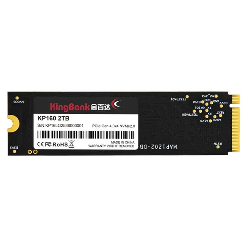 Kingbank KP160 2TB PCIe 4.0 NVMe M.2 2280 SSD - K5.02.FRL102T202