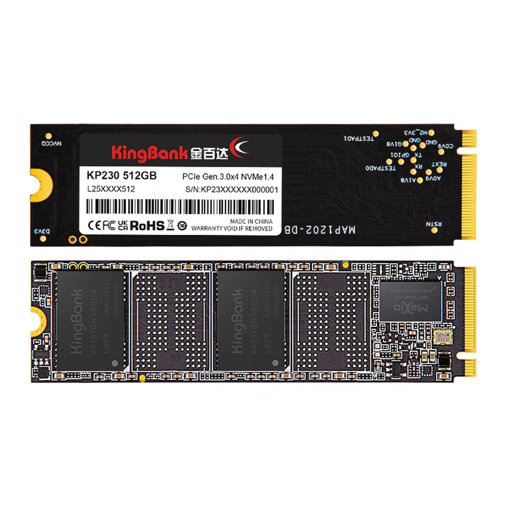 Kingbank KP230 512GB PCIe 3.0 NVMe M.2 2280 SSD - K5.02.FPL1512202