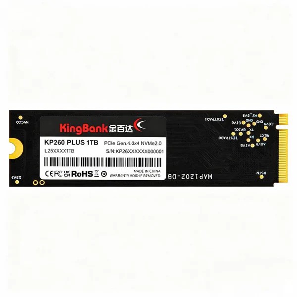 Kingbank KP260 Plus 1TB M.2 7100/6500 PCIe 4.0 NVMe M.2 2280 SSD