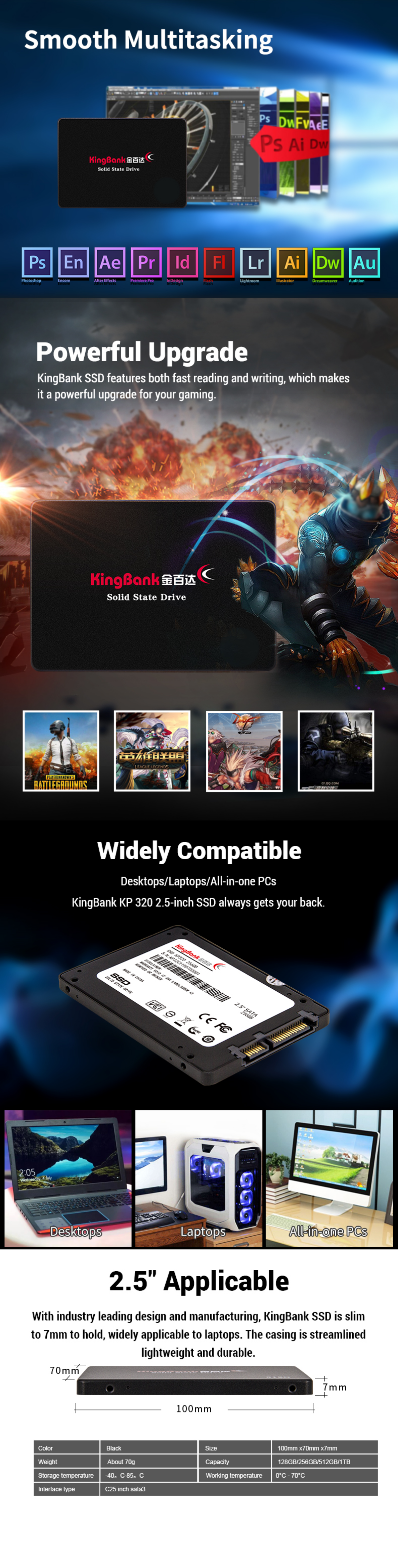 KingBank KP320 256GB 2.5