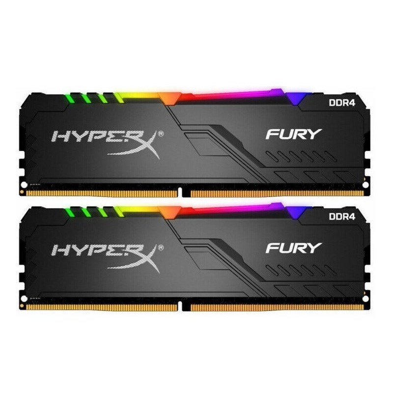 Kingston HyperX FURY RGB 32GB 2x 16GB DDR4 3600MHz Memory kingston-hyperx-fury-rgb-32gb-2x-16gb-ddr4-3600mhz-memory