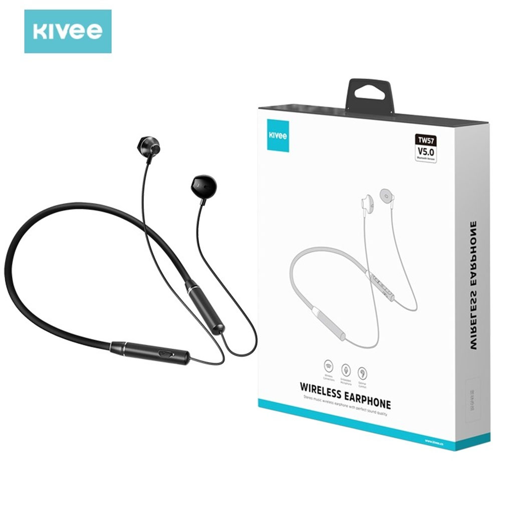 KIVEE TW57 Bluetooth 5.0 Earphones - Black - ELEKIVTW57BK | Mwave