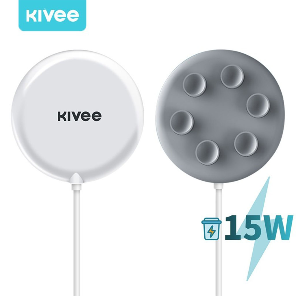 Kivee WS12 15W Suction Cup Wireless Charger - White - ELEKIVWS12 | Mwave
