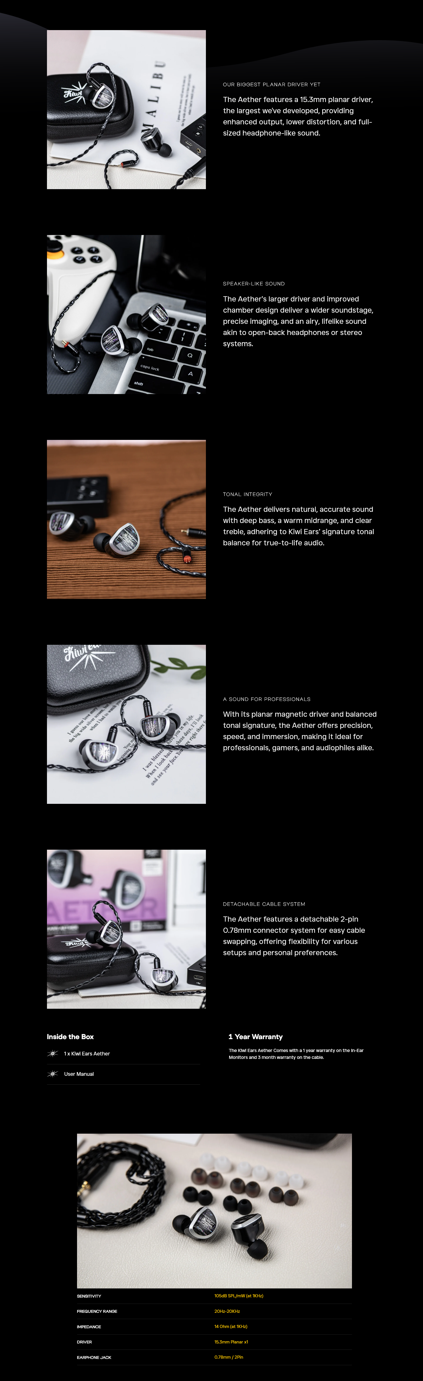 Kiwi Ears Aether In-Ear Monitors Earphones