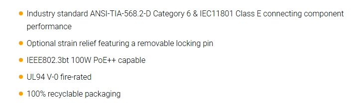 Kordz PRO RJ45 Strain Relief with Locking Pin - 100 Pack - Tinted