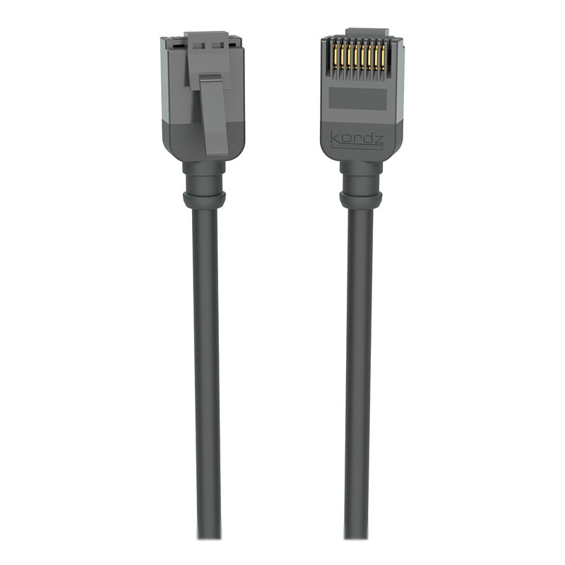 Kordz Professional Slim Profile CAT6 Network Patch Cord black 30.0m