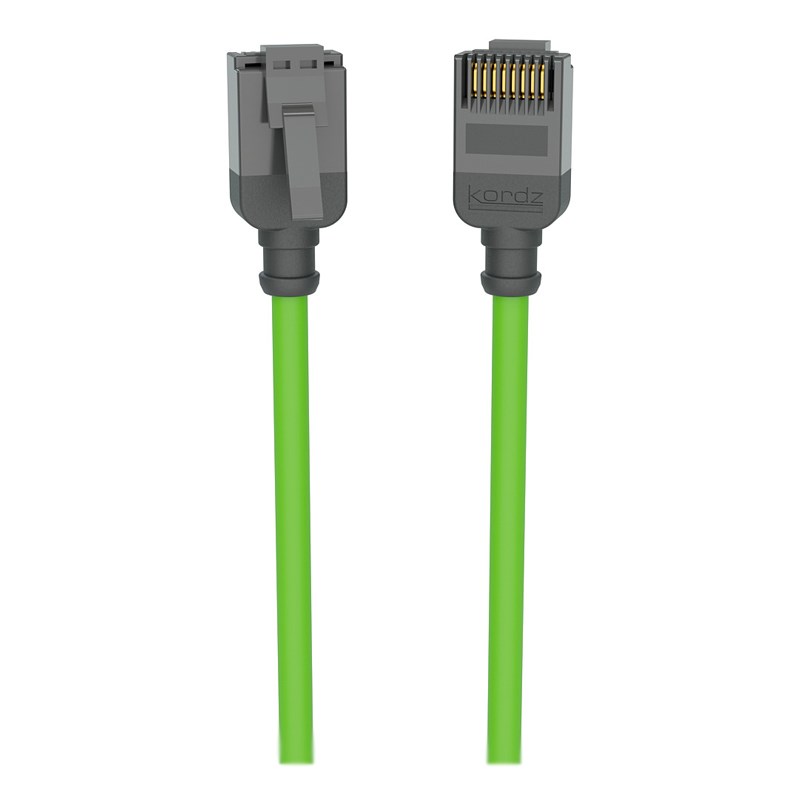 Kordz Professional Slim Profile CAT6 Network Patch Cord green 1.0m