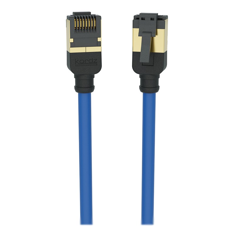 Kordz Professional Slim Profile CAT6A Network Patch Cord blue 15.0m