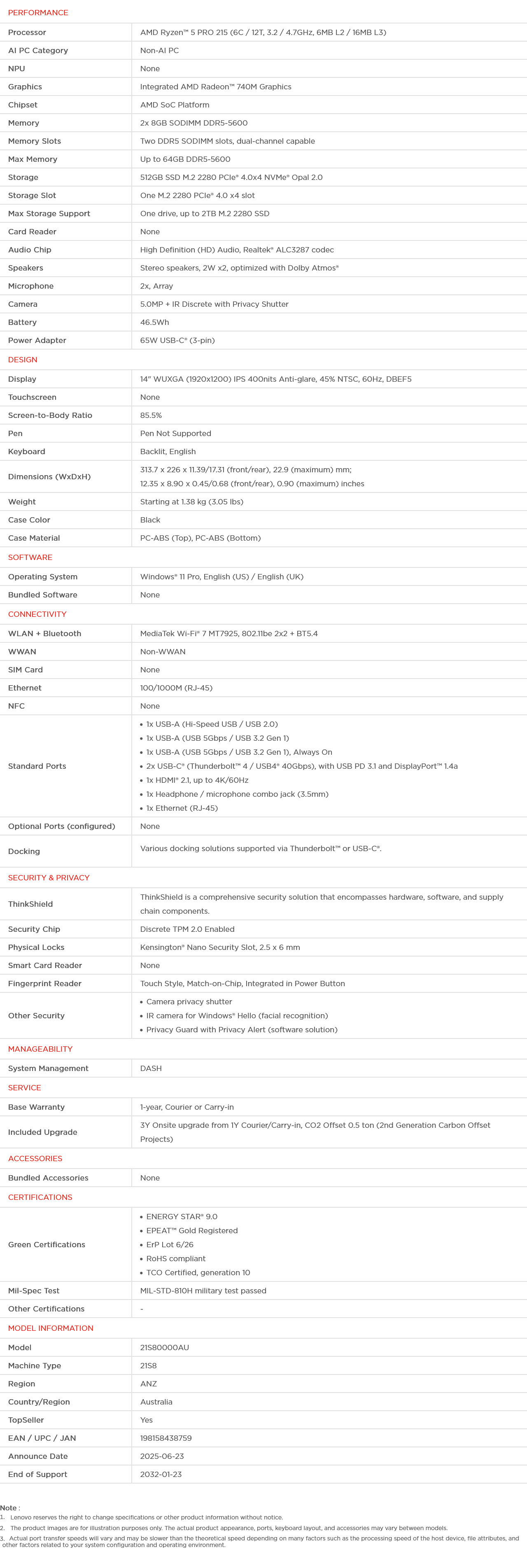 Lenovo ThinkPad L14 G6 14