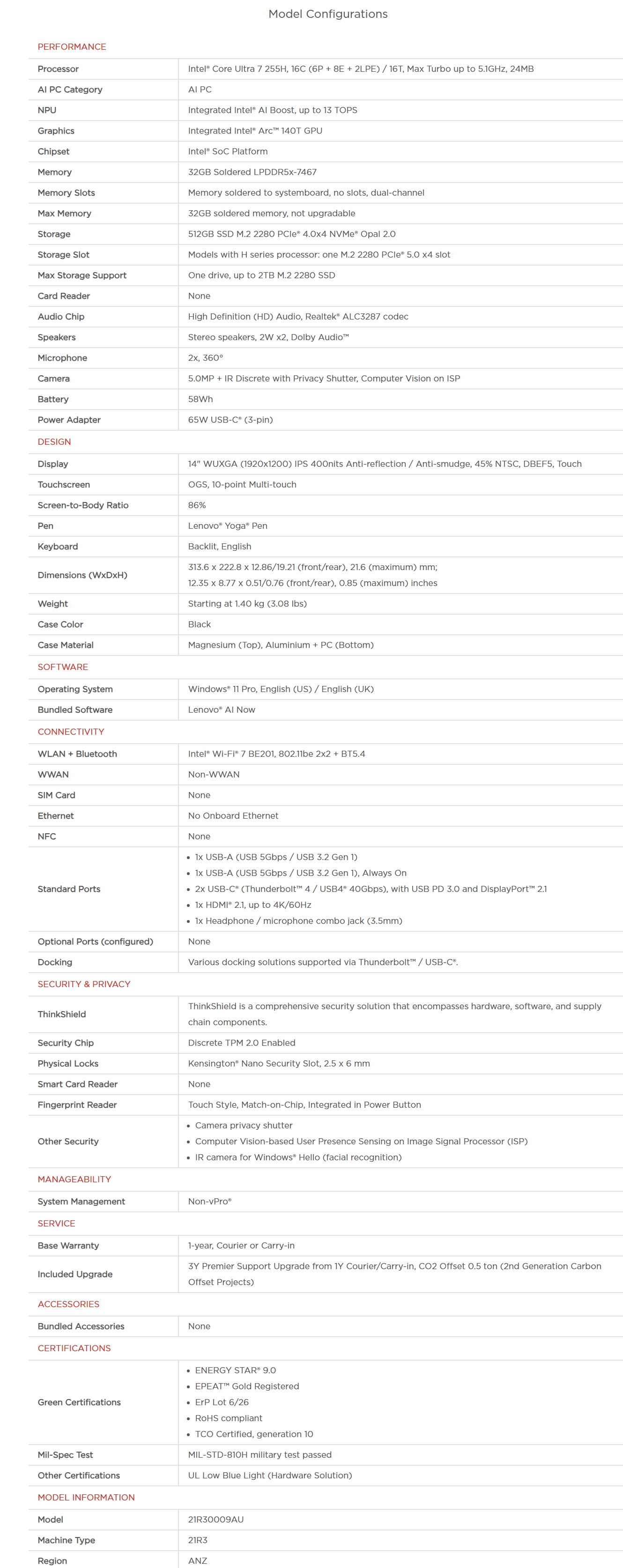 Lenovo ThinkPad T14S G1 14