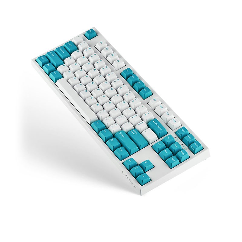 Leopold FC900RBT PD White Mint TKL Wireless Mech Keyboard Cherry MX