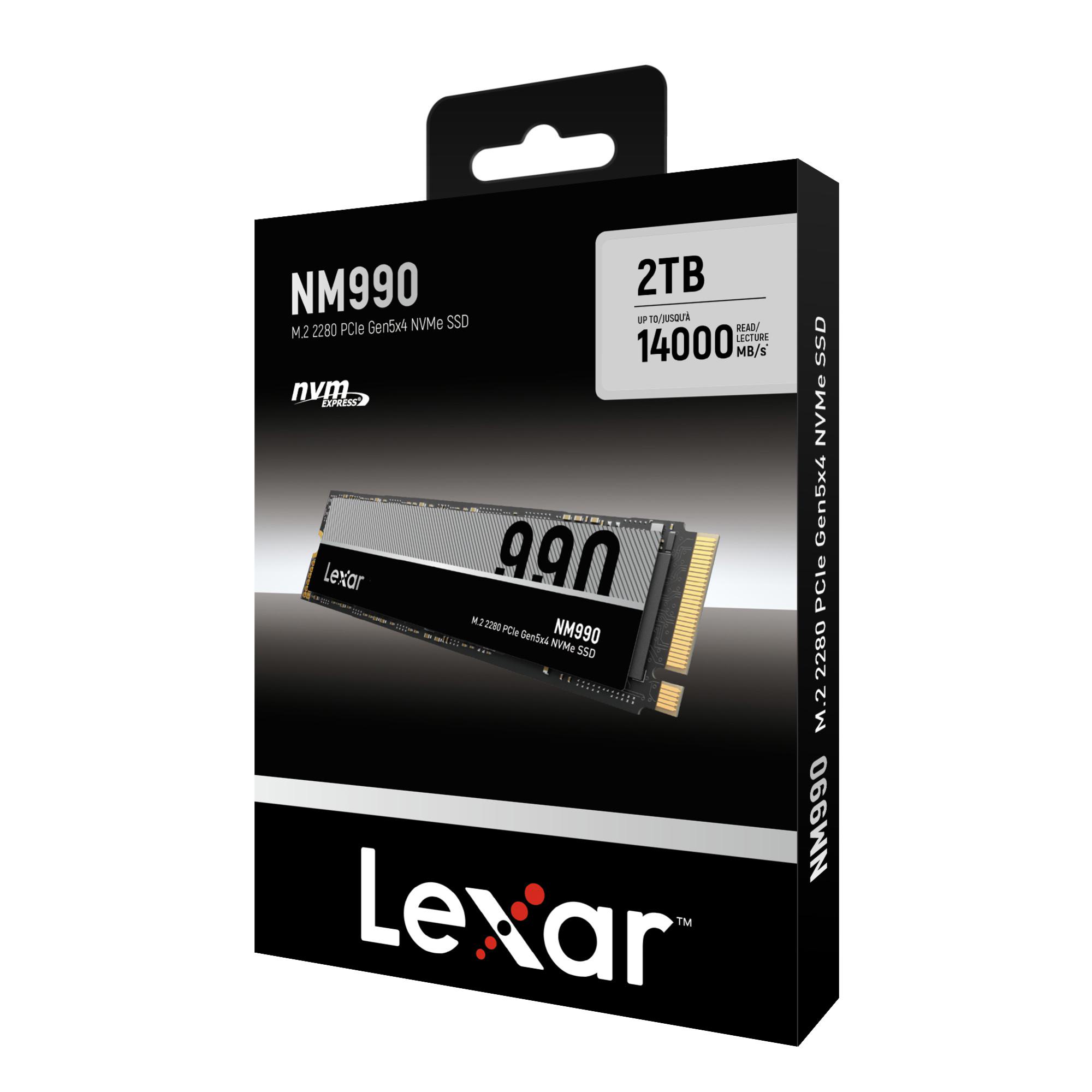 Lexar NM990 2TB PCIe 5.0 NVMe M.2 SSD - LNM990X002T-RNNNG