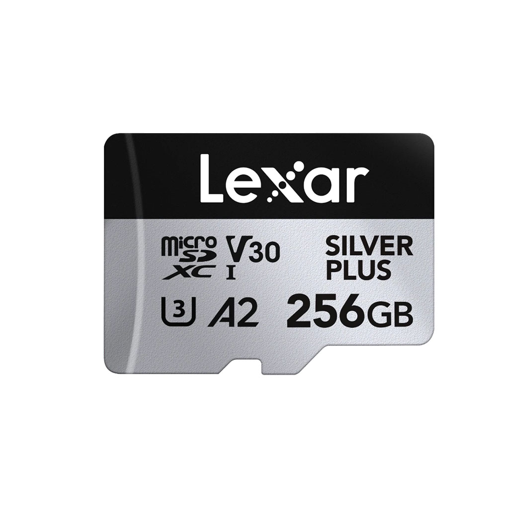 Lexar Professional 256GB Silver Plus MicroSDXC Memory Card ...