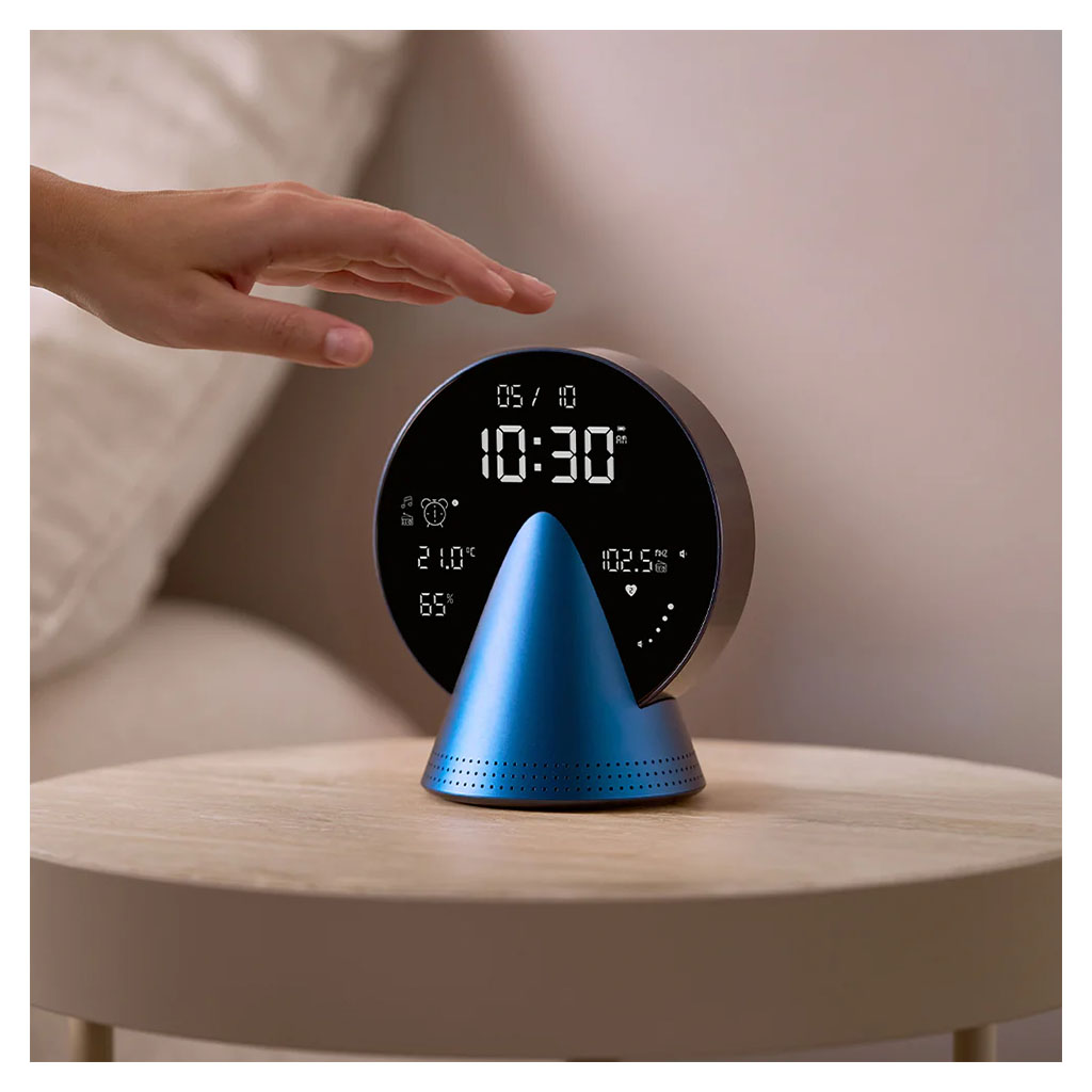Lexon Conic Radio Alarm Clock With FM & Built-In Bluetooth Speaker