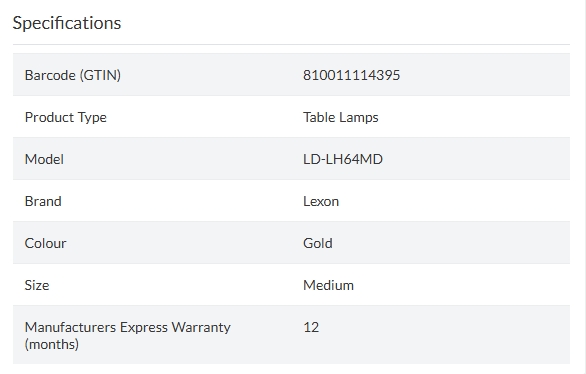 Lexon Mina M Medium Portable LED Lamp - Gold