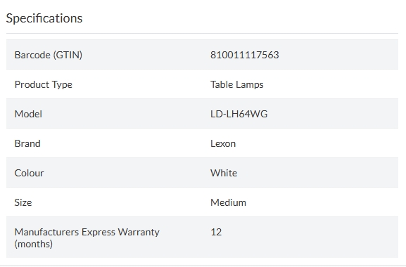 Lexon Mina M Medium Portable LED Lamp - White