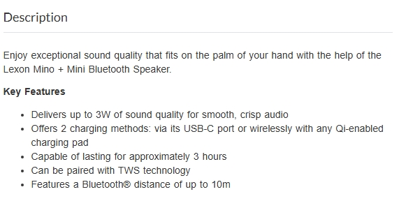 Lexon Mino+ Mini Bluetooth Speaker - Green