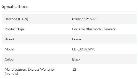 Lexon Ray Set Of Magnetic Bluetooth Speakers - Black