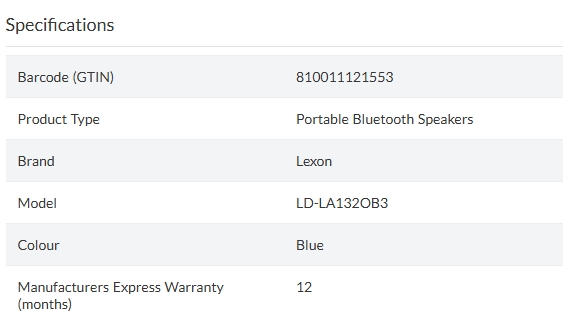 Lexon Ray Set Of Magnetic Bluetooth Speakers - Blue