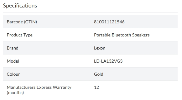 Lexon Ray Set Of Magnetic Bluetooth Speakers - Gold