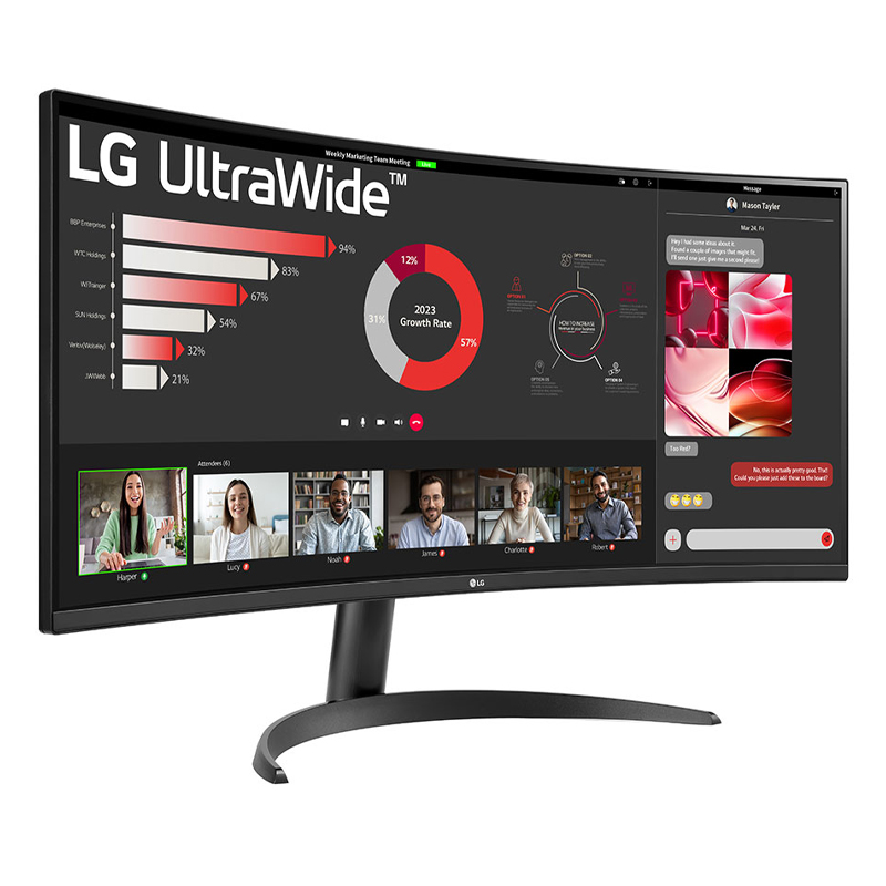 LG UltraWide 34WR50QCB 34" 100Hz UWQHD HDR10 FreeSync VA Curved Gaming
