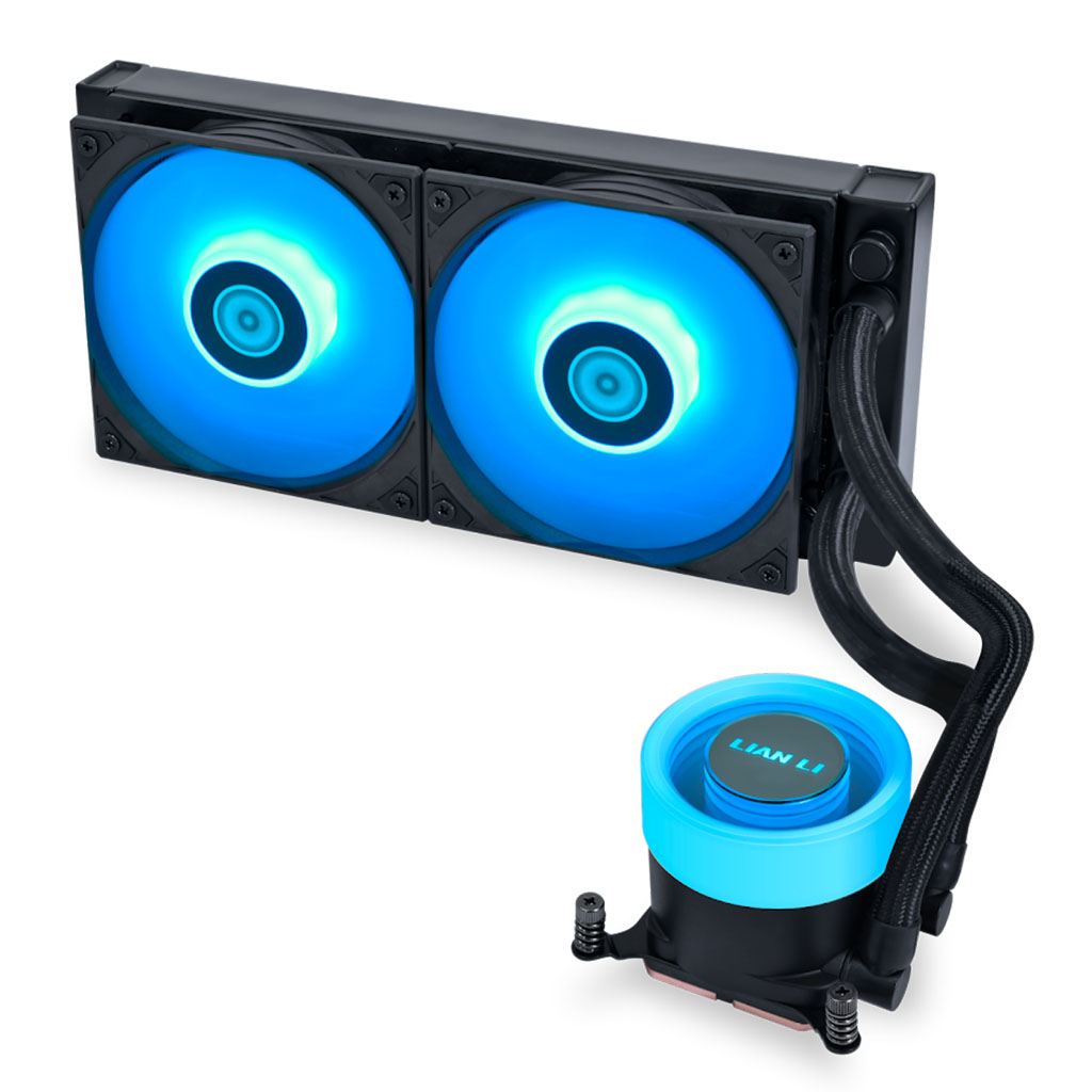 Ga Computer Fans Lian Li GA II LITE 240mm ARGB AIO Liquid CPU Cooler - RGB Fans Version ...