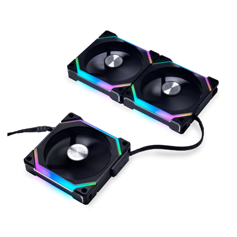 LianLi SLV23B UNI 120mm ARGB PWM Case Fan 3 Pack with Controller