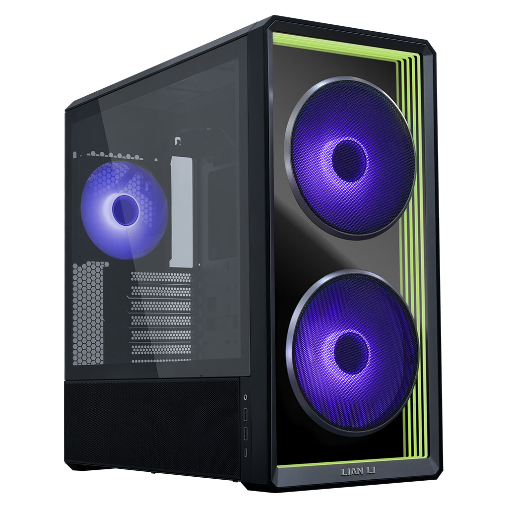 Lian-Li LANCOOL 217 INF Tempered Glass Mid-Tower ATX Case - Black - PC ...