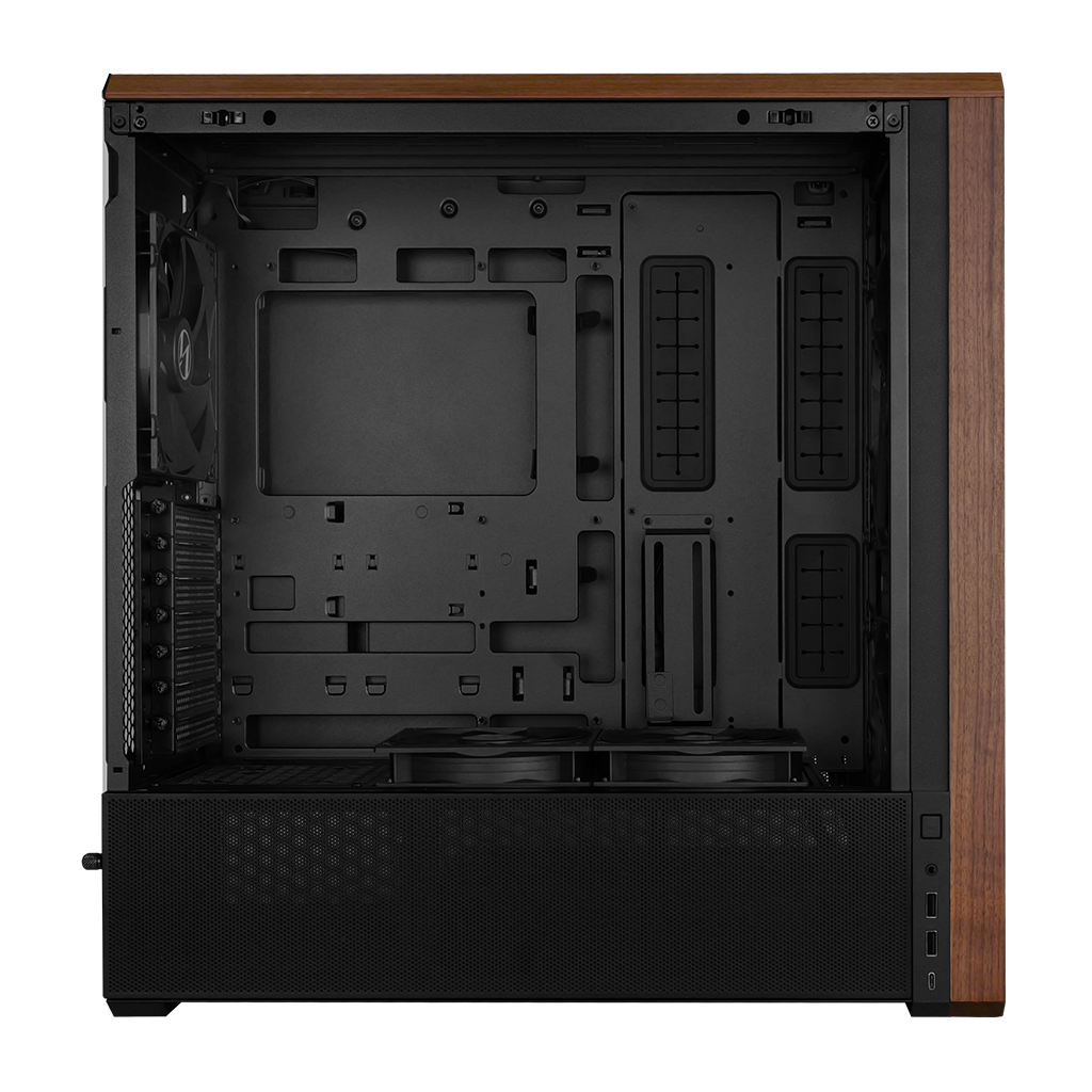 Lian-Li PC-LAN217 Tempered Glass ATX Mid-Tower Case Black PC