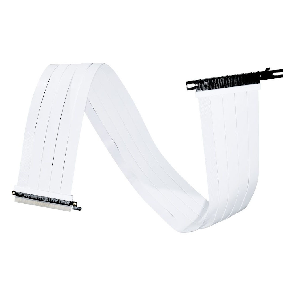 900mm Riser Lian-Li PW-PCIV-4-90W 900mm PCIe 4.0 Riser Cable - White - PW-PCIV-4 ...