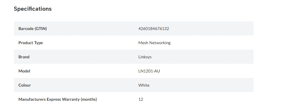 Linksys Velop Micro Mesh WiFi 6 Add-on Node - 1 Pack