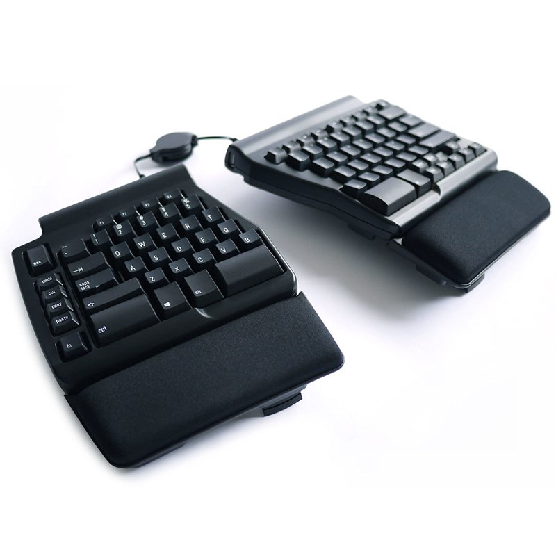 Matias Ergo Pro Programmable Ergonomic Keyboard Quiet Click Switches