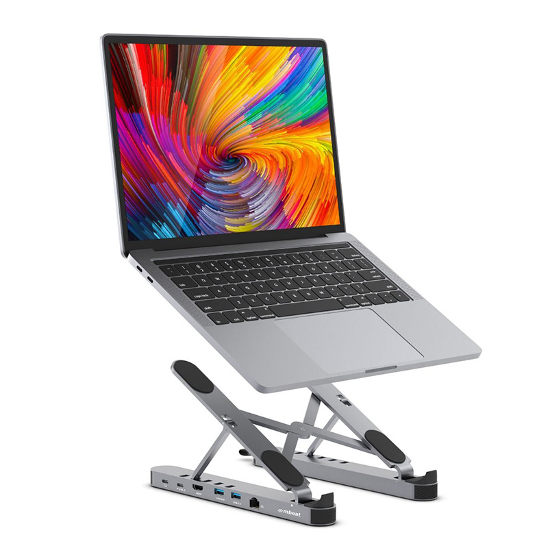 mbeat Stage P5 Portable Laptop Stand with USB-C Docking Station - MB ...