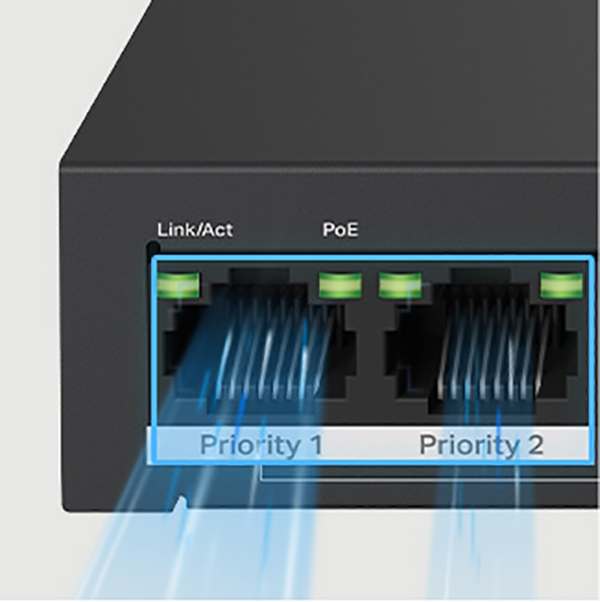 Mercusys MS110P 10-Port 10/100Mbps Desktop Switch with 8-Port PoE+ ...