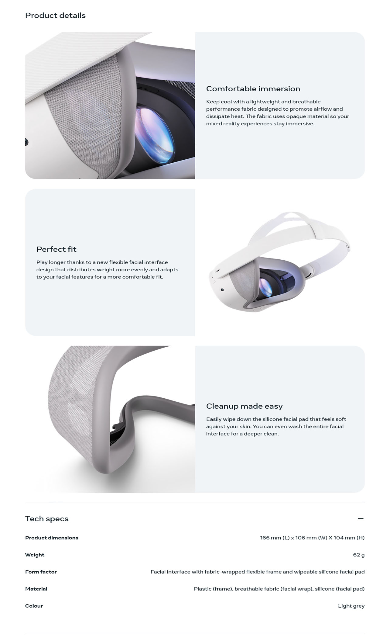 Meta Quest 3S Breathable Facial Interface