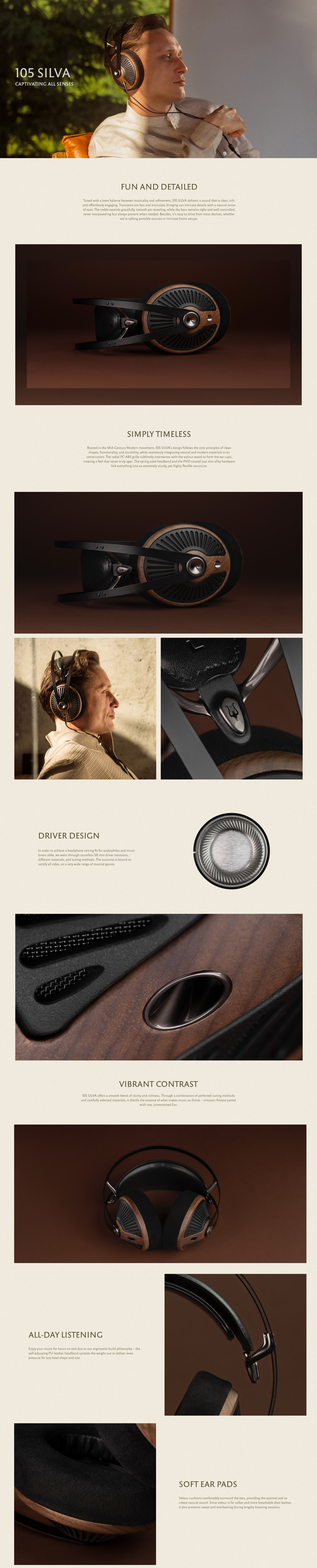 Meze Audio 105 Silva Headphones