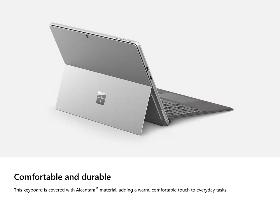 Microsoft Surface Pro 13" Keyboard with Pen Storage for Business - Platinum