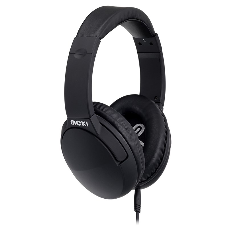 Moki Active Noise Cancelling Headphones Black ACC HPNCBK Mwave
