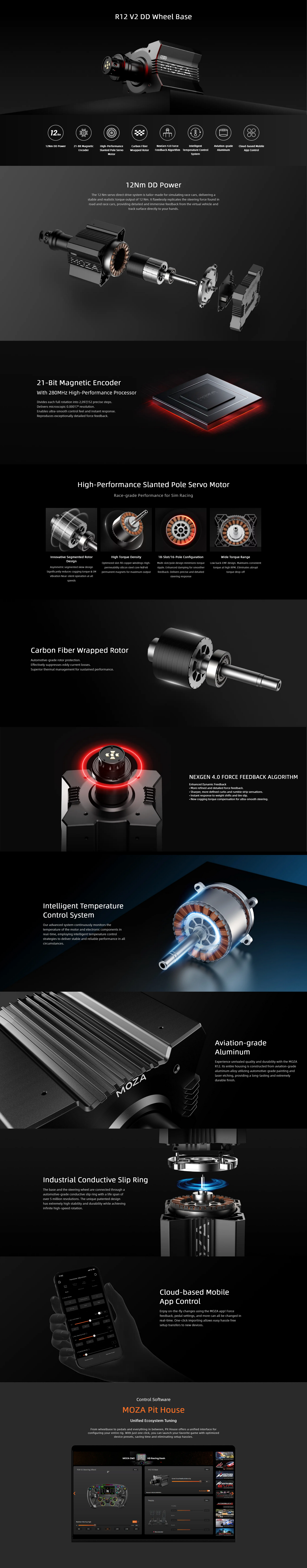 MOZA Racing R12 Wheel Base