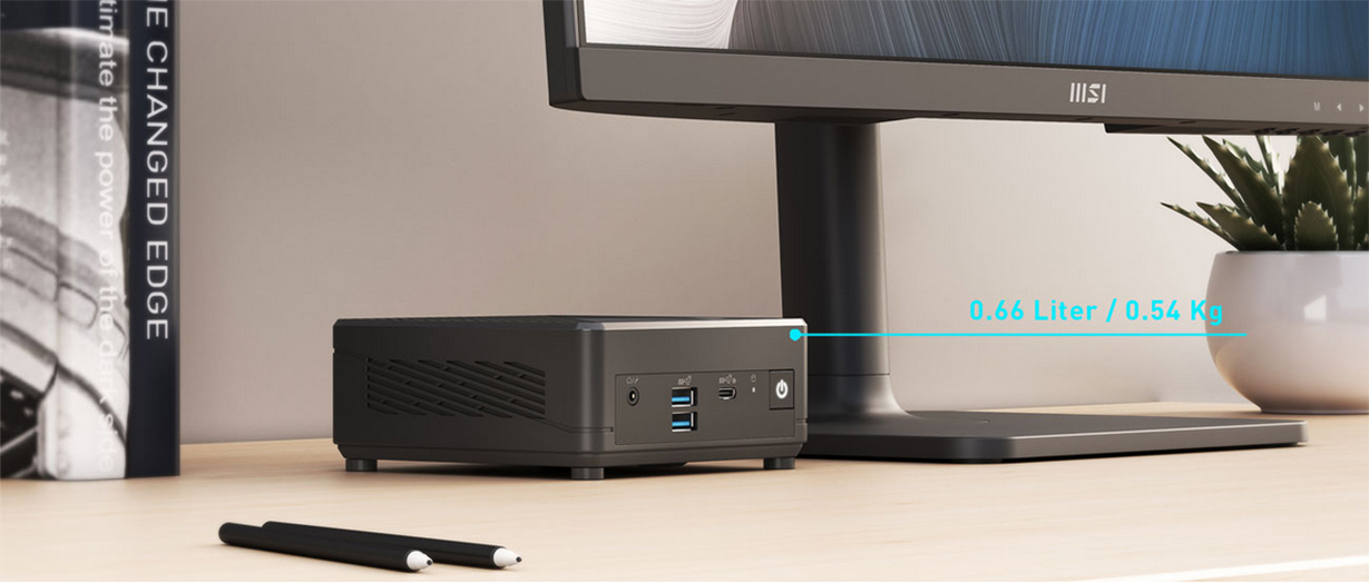 MSI Cubi N ADL Mini PC Celeron N100 4GB 128GB W11P