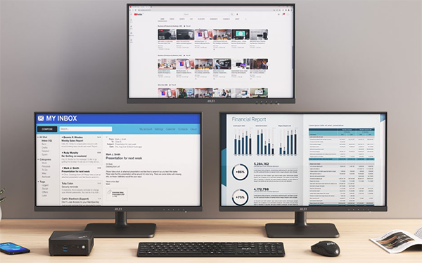 MSI Cubi N Mini PC N200 4GB 128GB WiFi + BT W11P