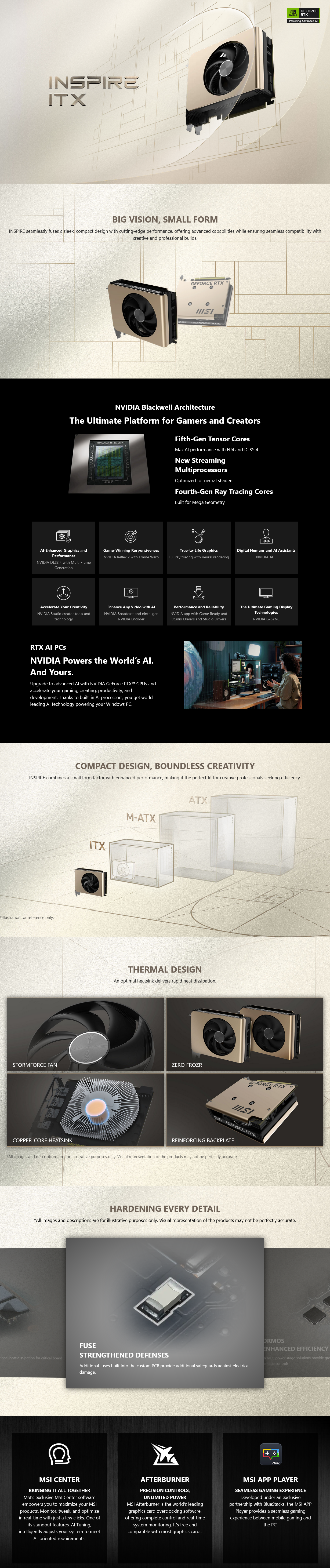 MSI GeForce RTX 5060 INSPIRE ITX OC 8GB Video Card