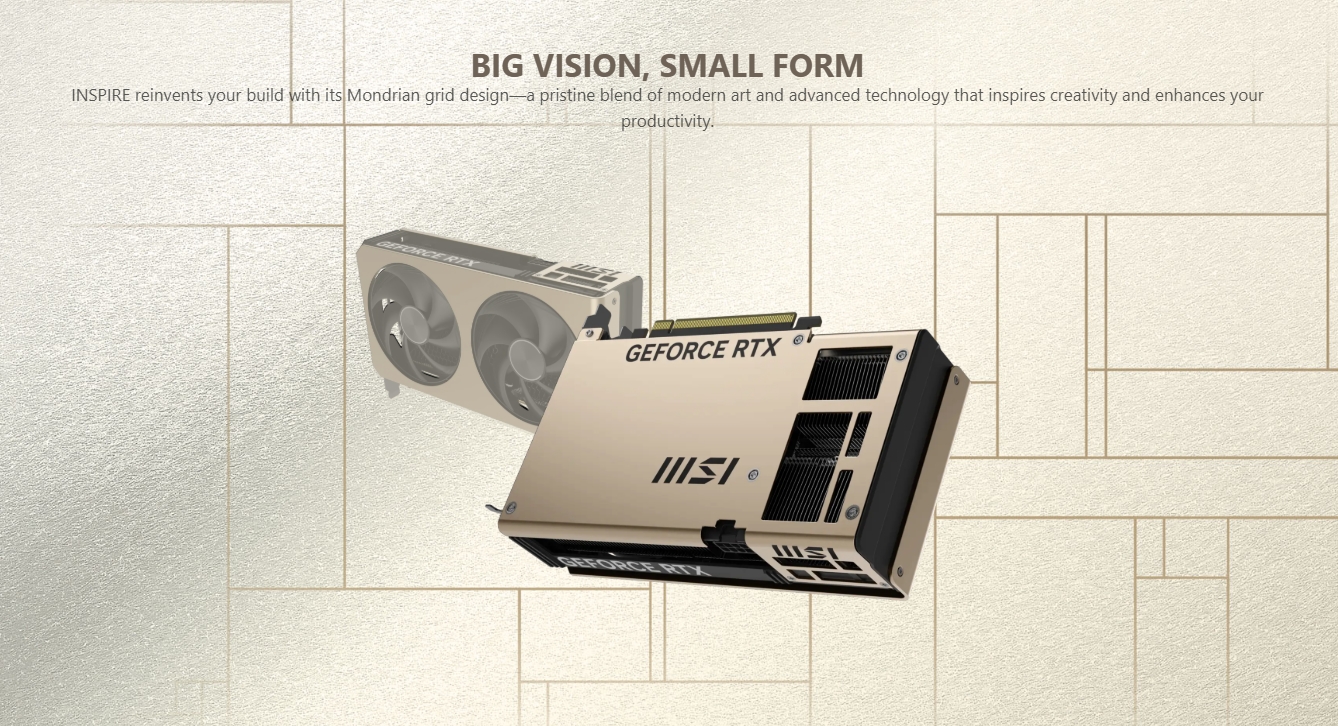 MSI GeForce RTX 5060 Ti INSPIRE 2X OC 16GB Video Card