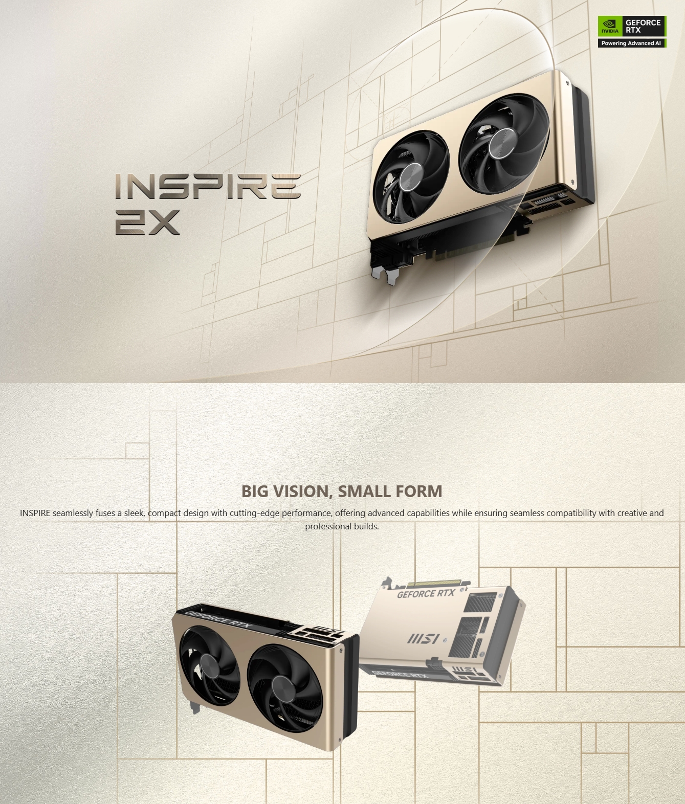 MSI GeForce RTX 5060 Ti INSPIRE 2X OC 16GB Video Card