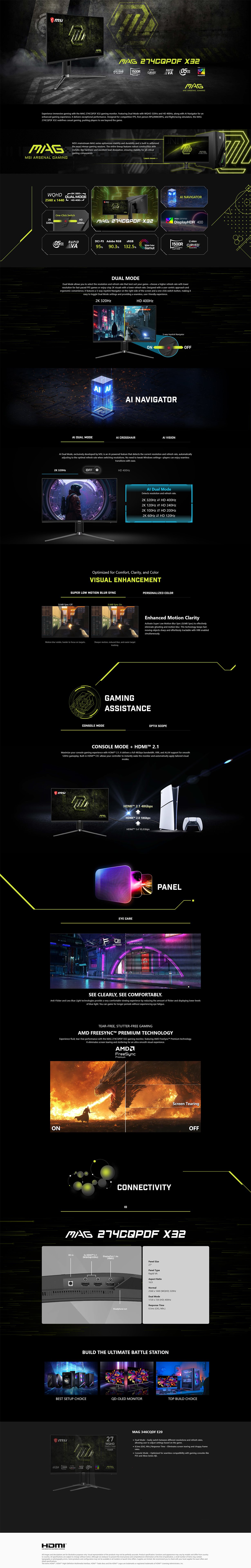 MSI MAG 274CQPDF X32 27