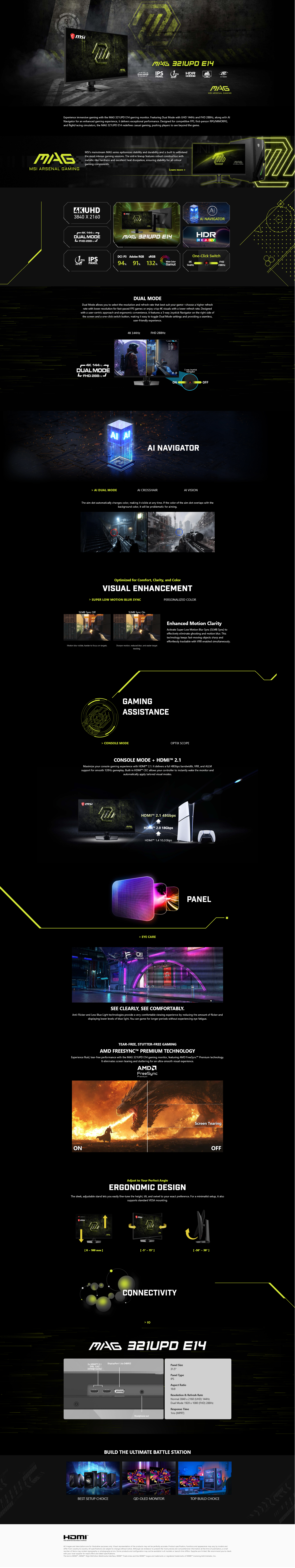 MSI MAG 321UPD E14 31.5