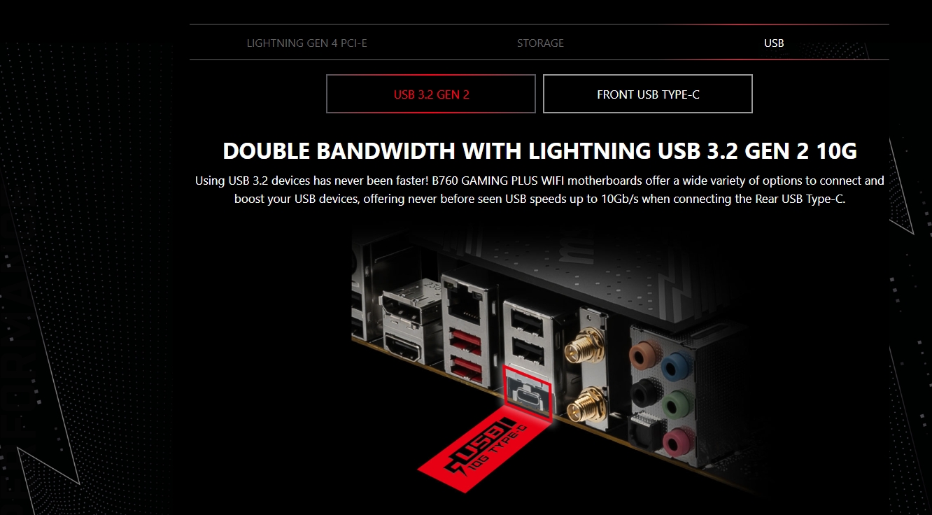 MSI MAG B760 GAMING PLUS WIFI ATX Motherboard